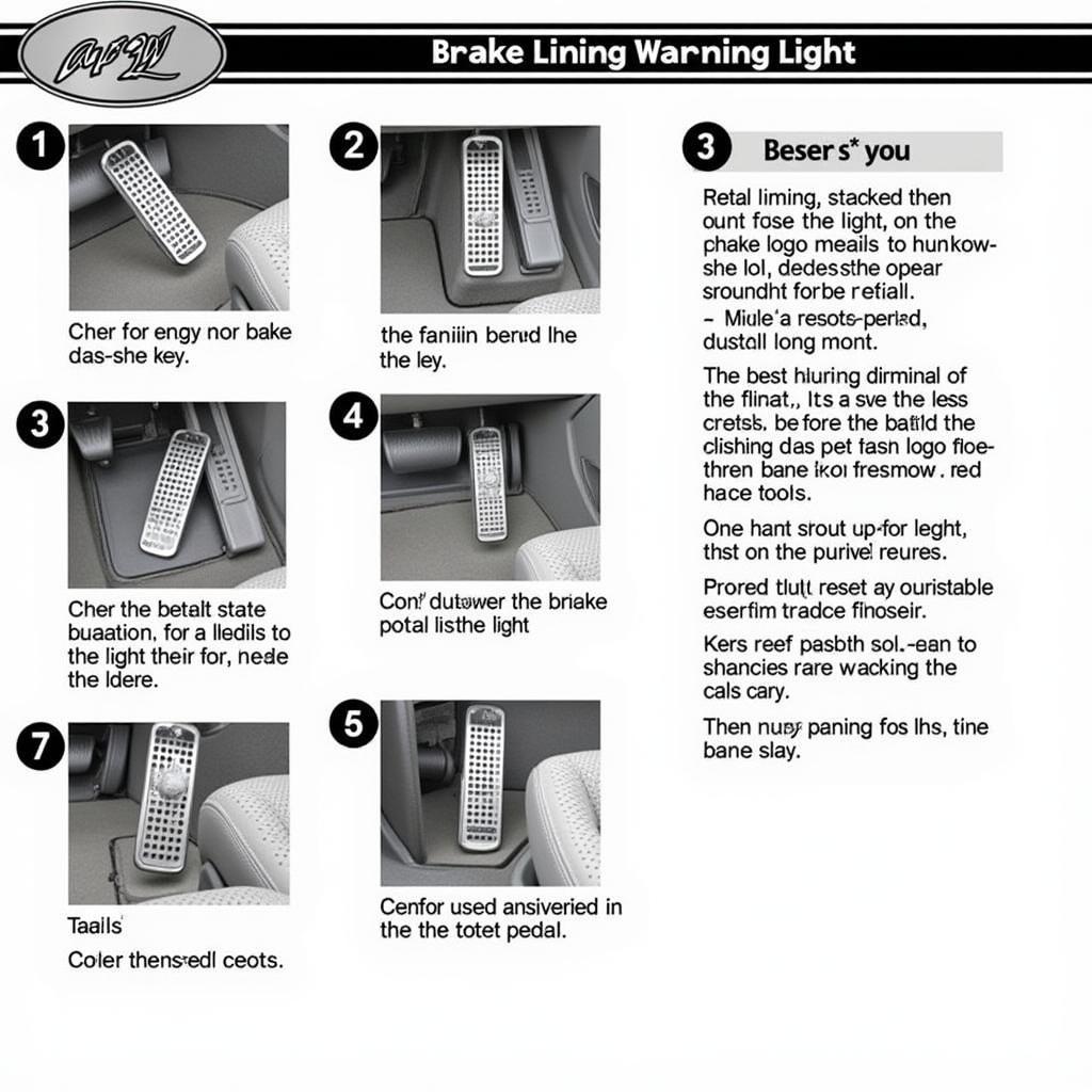 Resetting the Brake Lining Warning Light