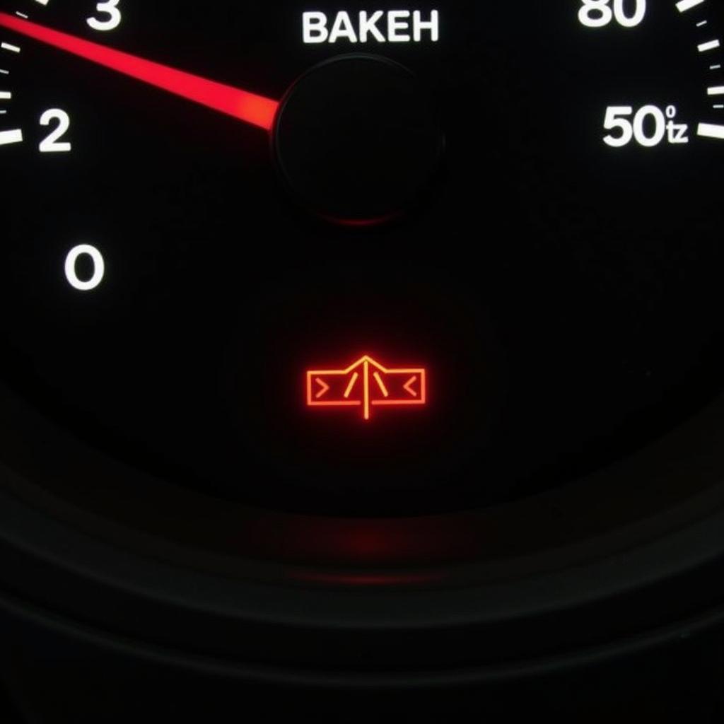 Seat Alhambra Dashboard with Brake Warning Light