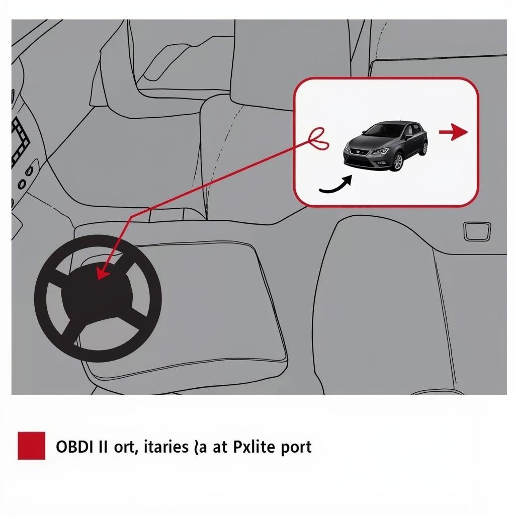 Seat Ibiza 1.2 OBD-II Port Location