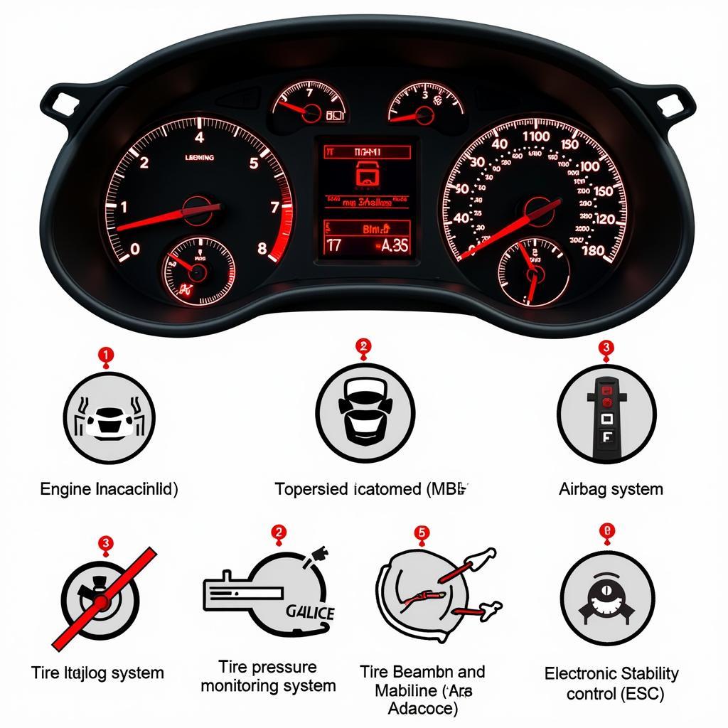 Seat Leon warning lights dashboard