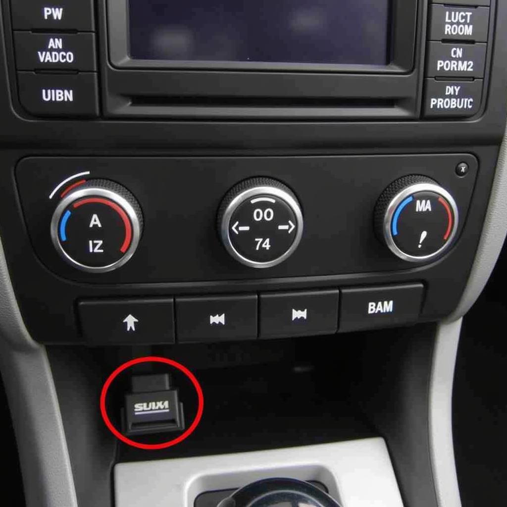 OBD-II Port Location in Skoda Octavia