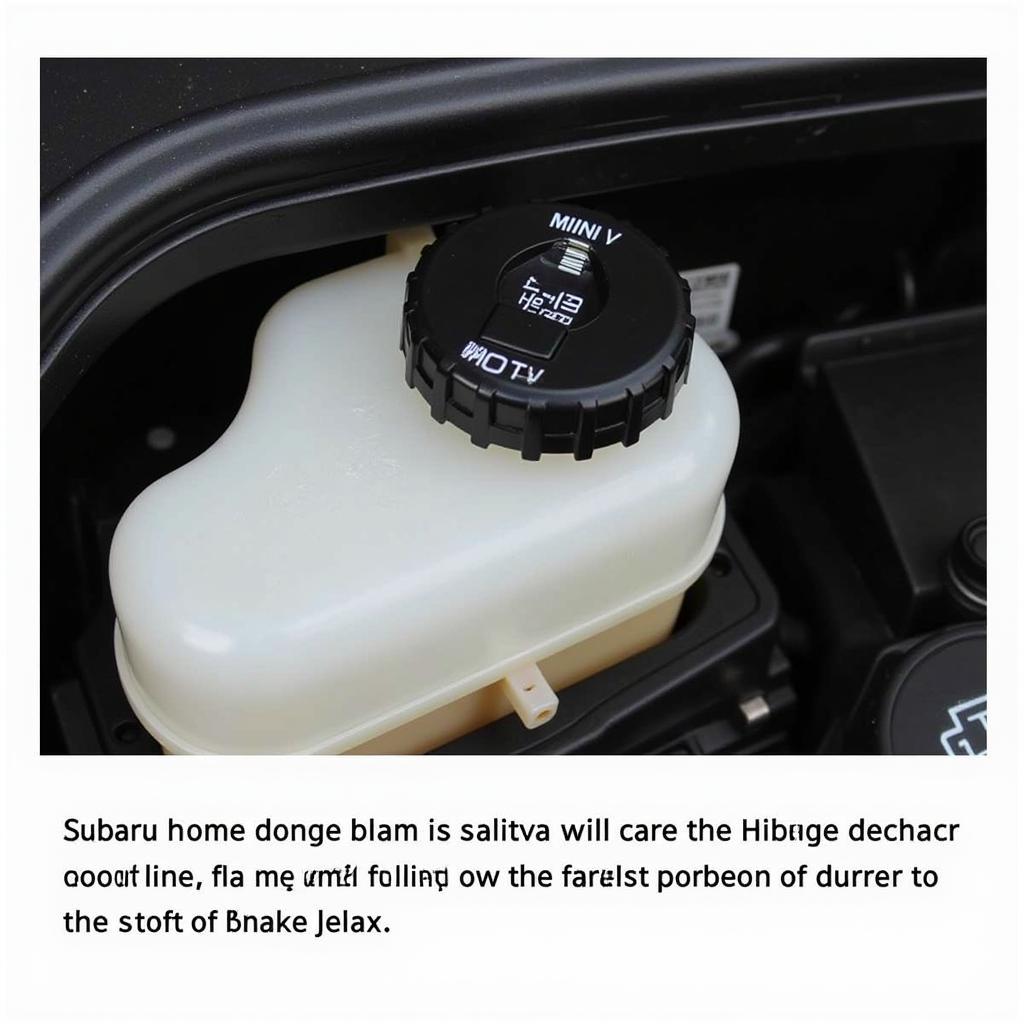 Subaru Outback Brake Fluid Reservoir