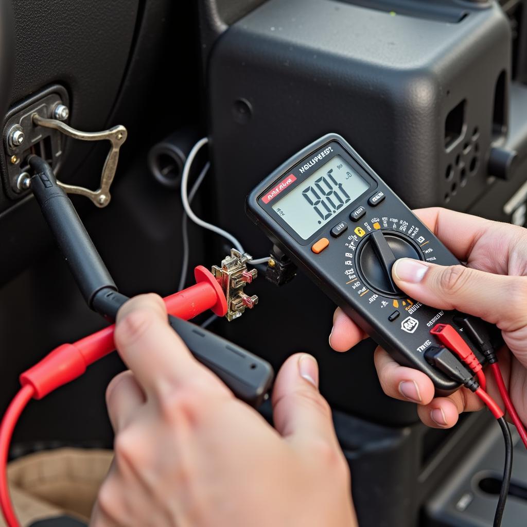 Testing Brake Switch with Multimeter