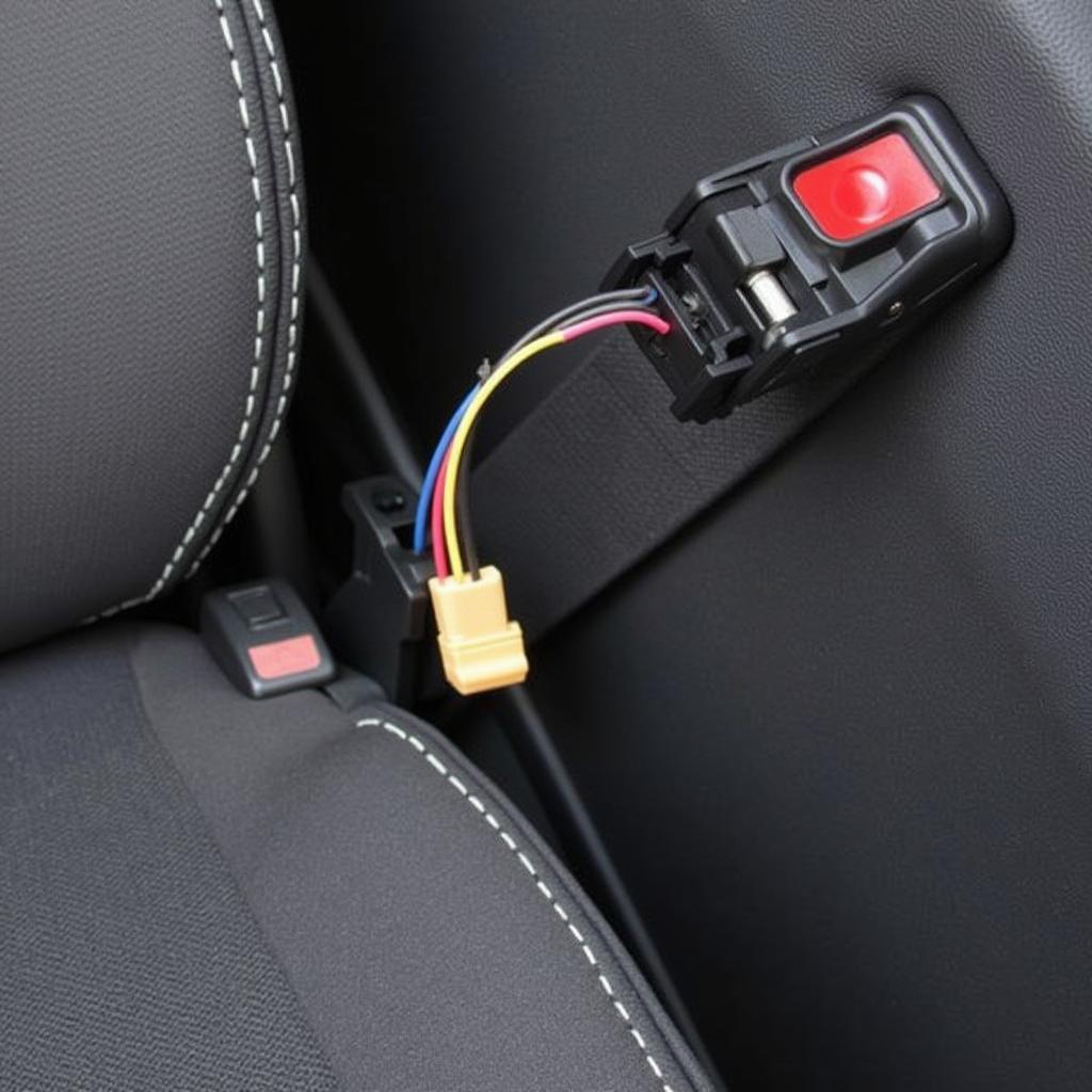 Ford Transit Custom Seat Belt Buckle and Wiring