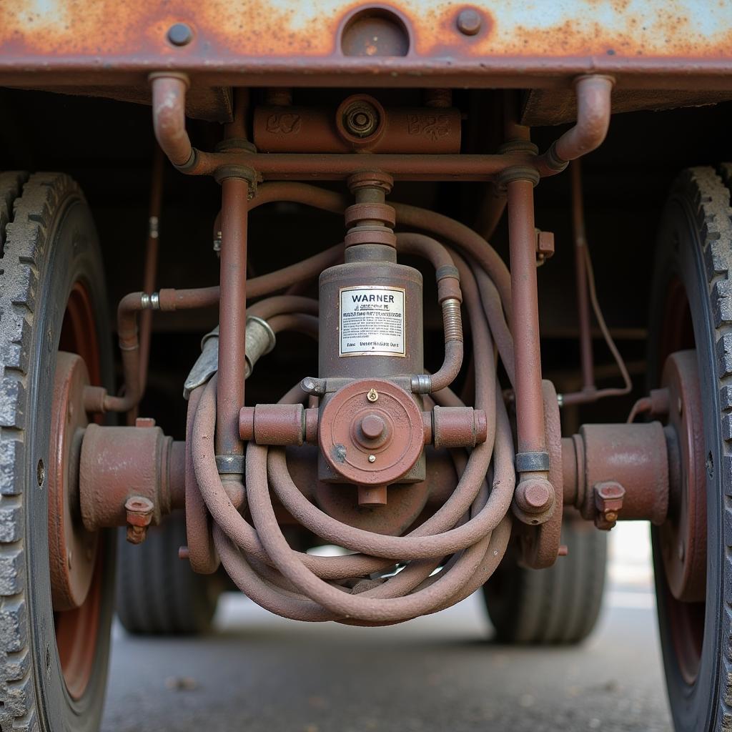 Vintage Warner Trailer Brake System Components