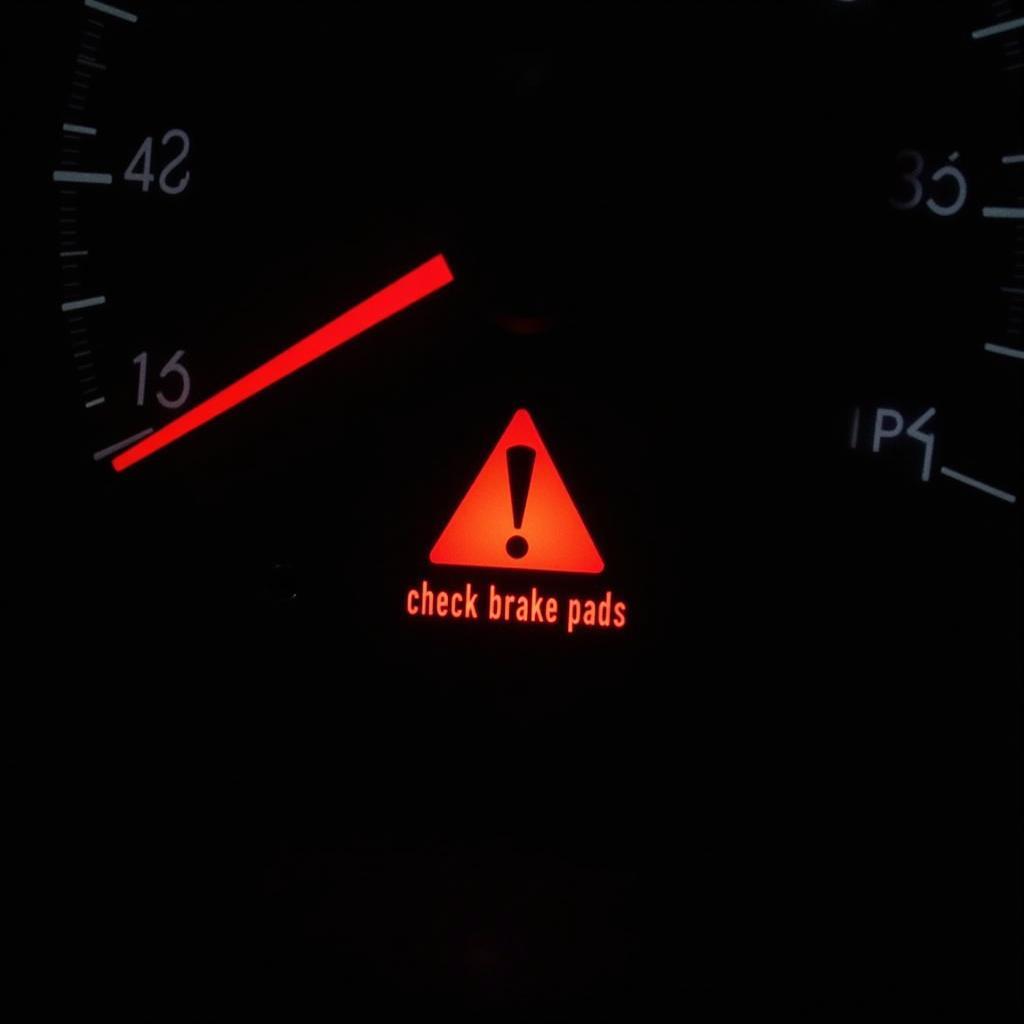 VW Brake Pad Warning Light Dashboard