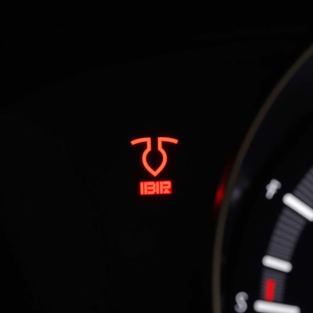 VW Touareg Dashboard Displaying Brake Pad Warning Light