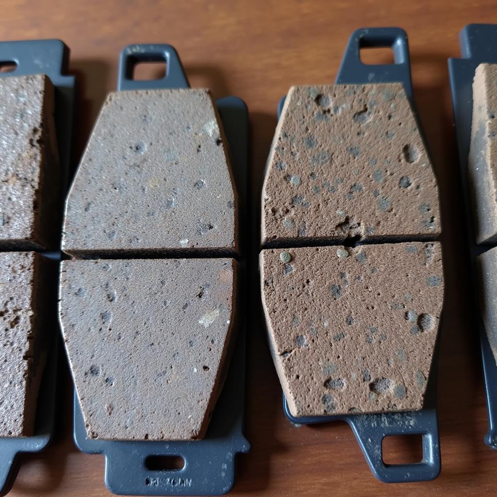 Worn Brake Pads on a 2004 Land Rover Discovery