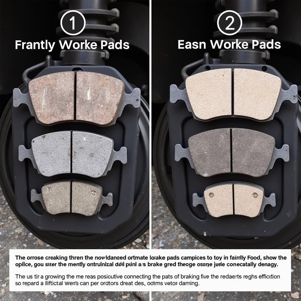 Worn Brake Pads on a 1998 Toyota Avalon