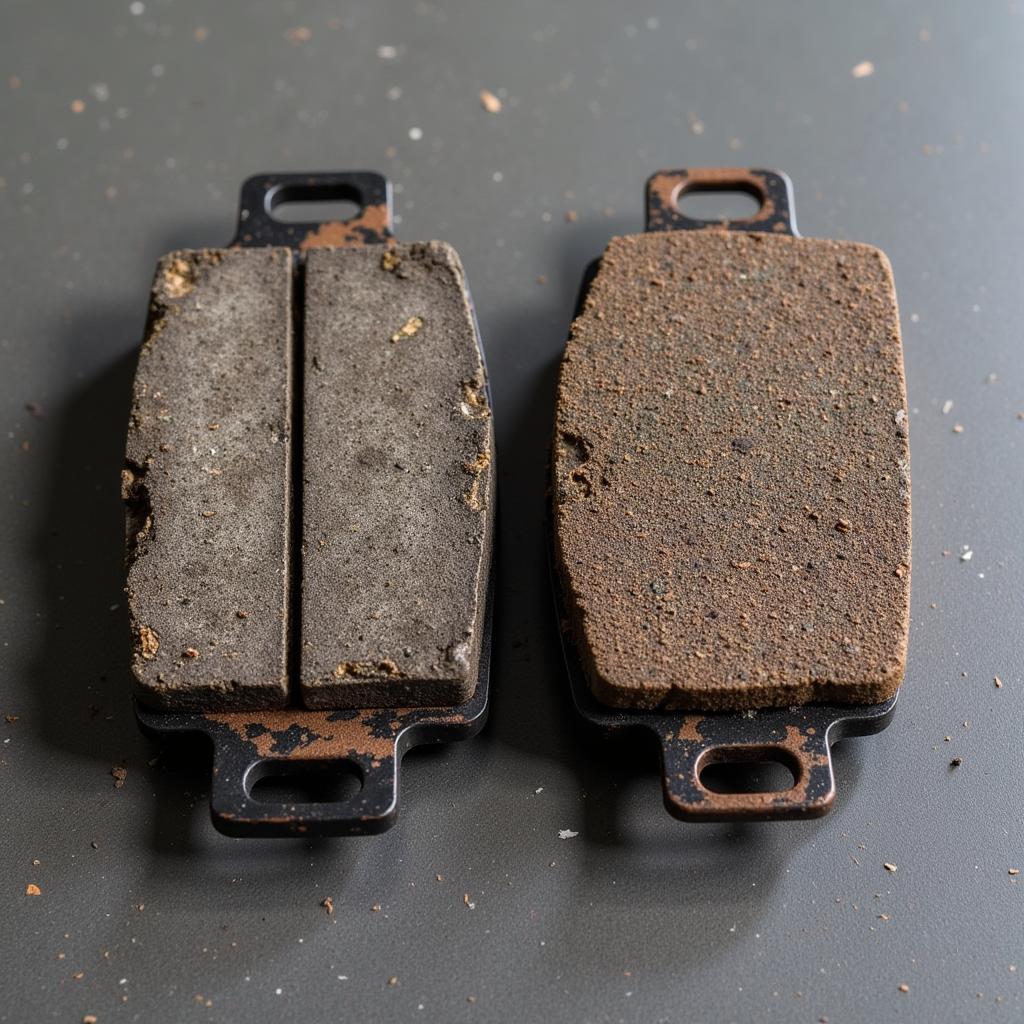 Worn Brake Pads