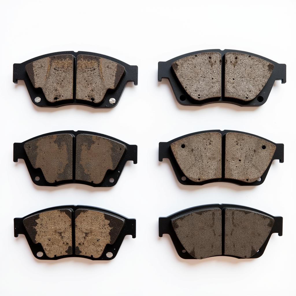 Comparison of Worn and New Brake Pads