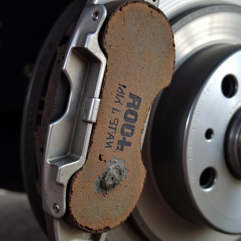 VW Polo Worn Brake Pads