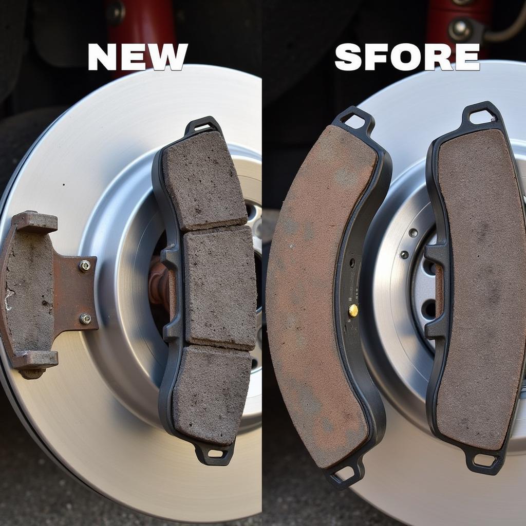 Worn Brake Pads on BMW E90