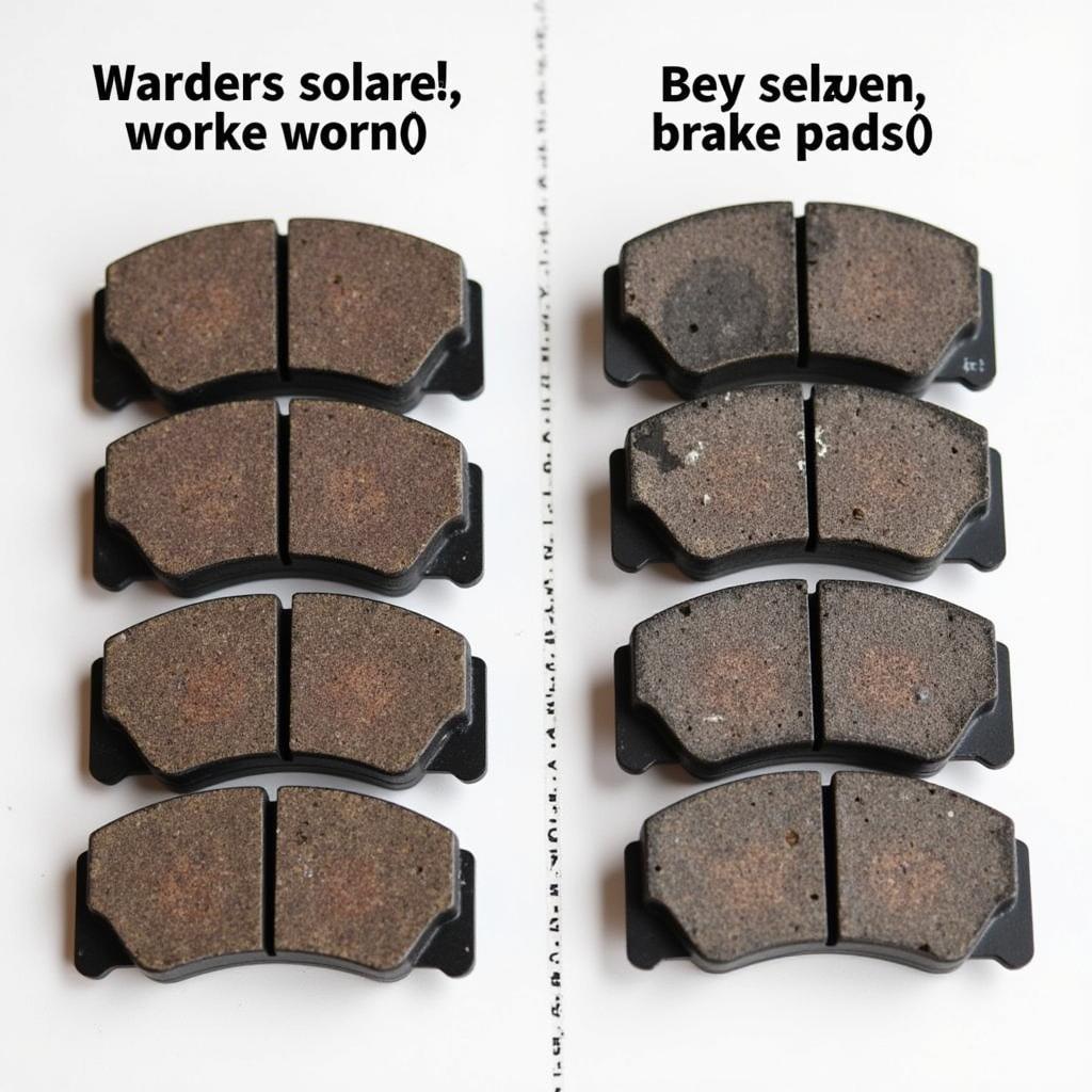 Worn Brake Pads vs. New Brake Pads