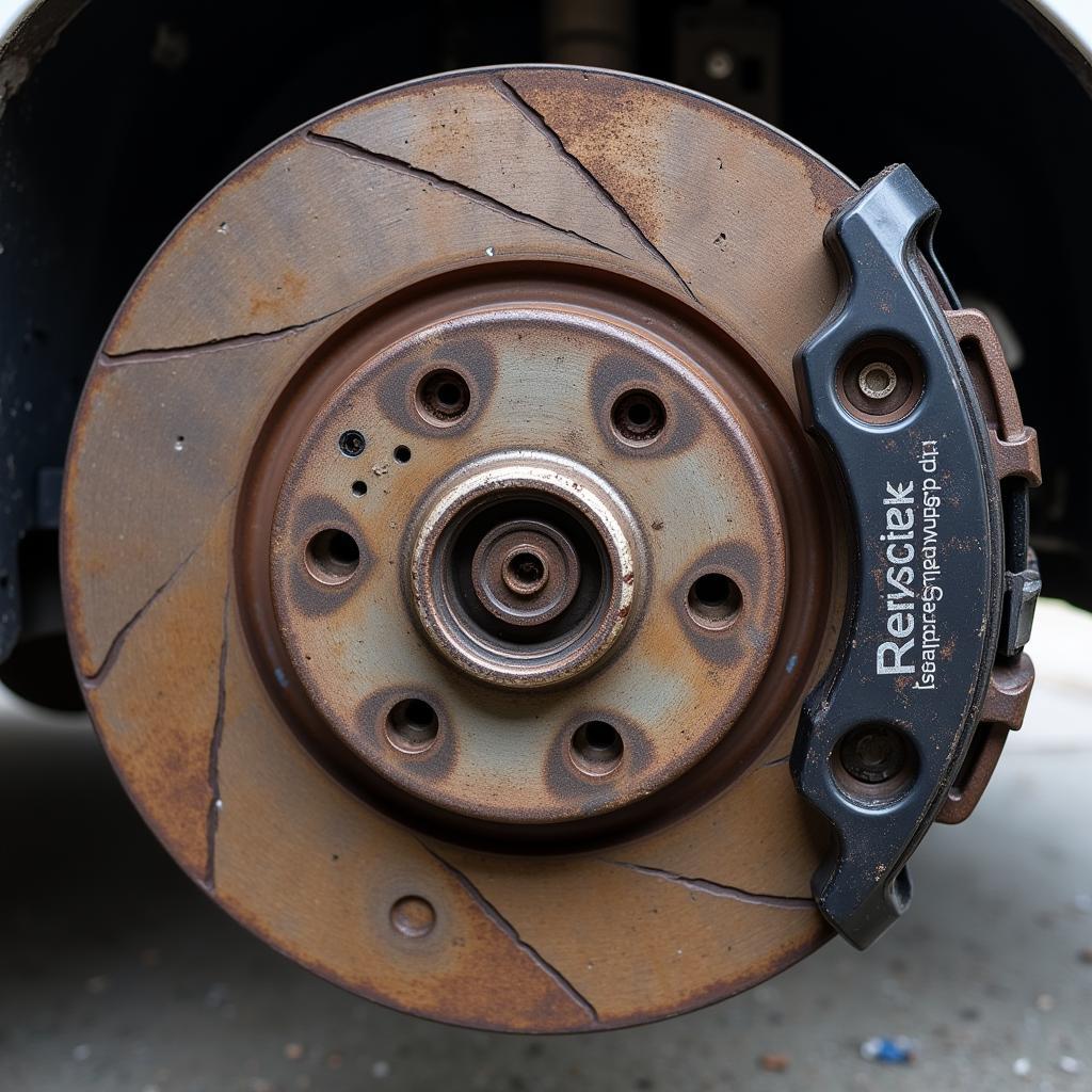 Worn Brake Pads Lexus LS460