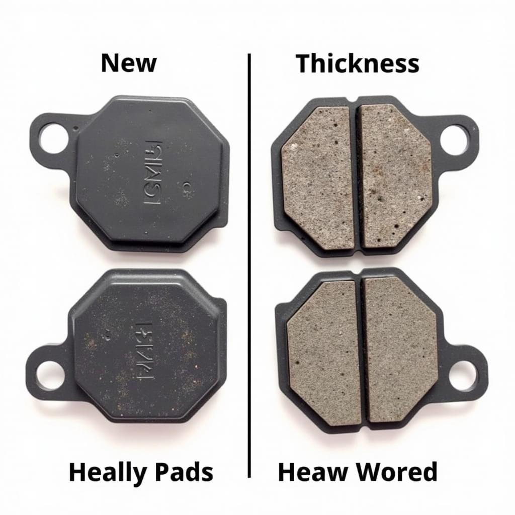 Worn Brake Pads on Mini Cooper