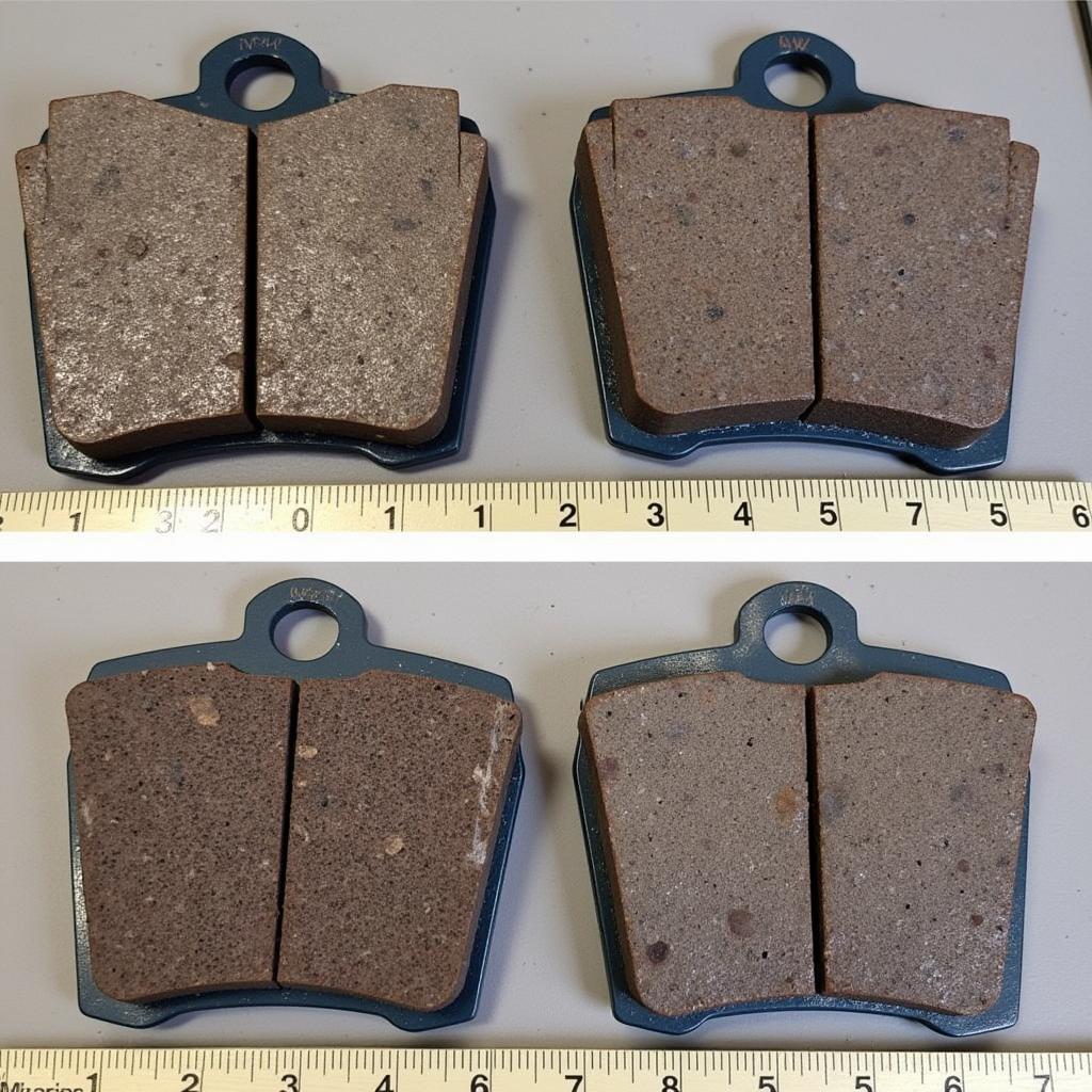 Worn Brake Pads on a Volvo V50