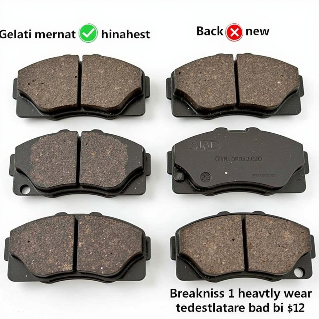 Worn Brake Pads vs New Brake Pads