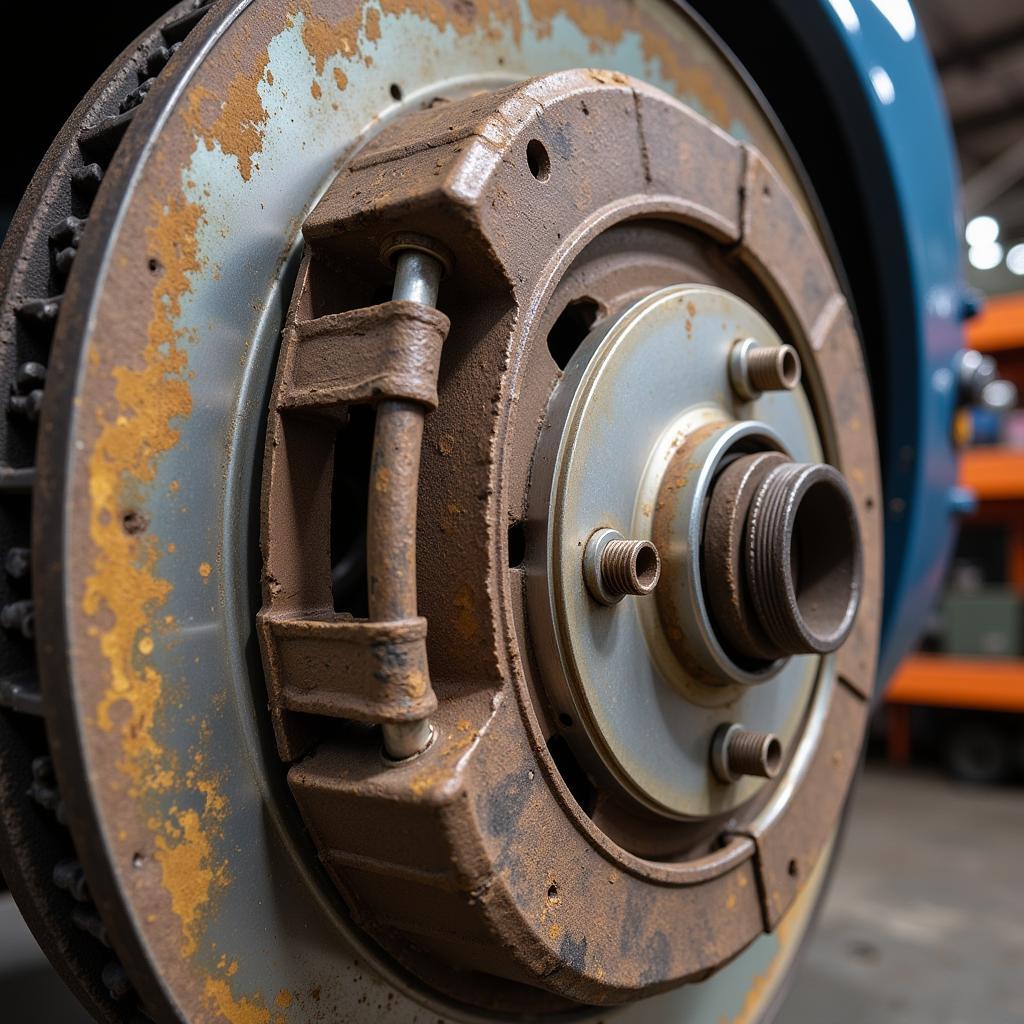 Worn Clutch Brake Friction Surfaces