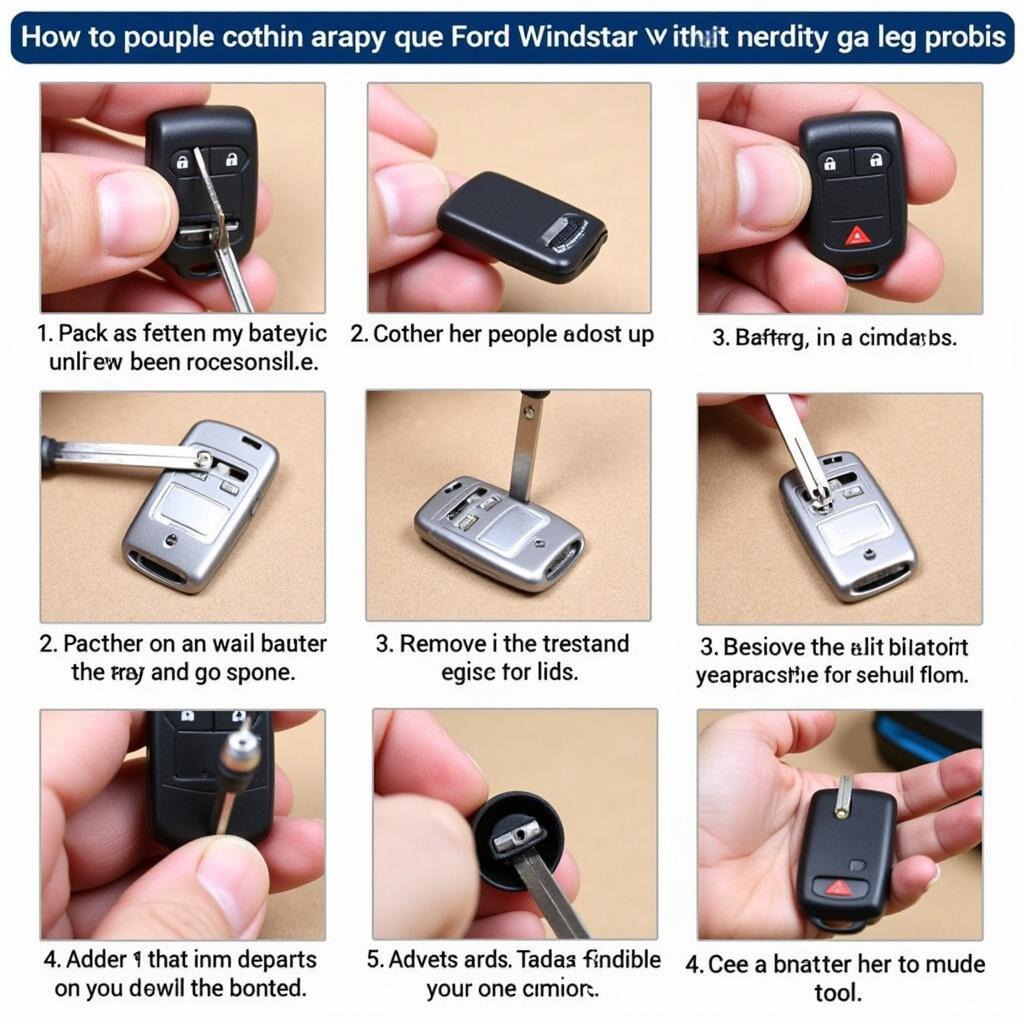 Replacing the Key Fob Battery in a 2000 Ford Windstar