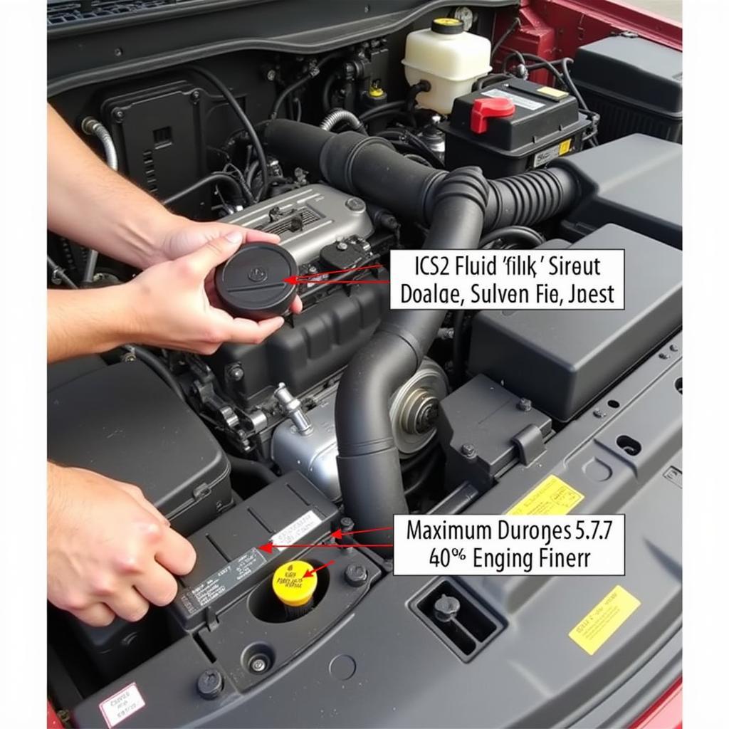 Checking Brake Fluid Reservoir in a 2007 Dodge Durango