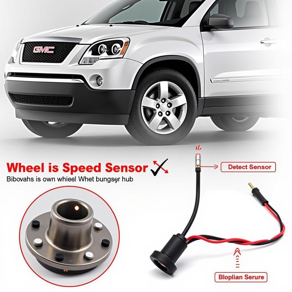 2008 GMC Acadia Wheel Speed Sensor Location and Function