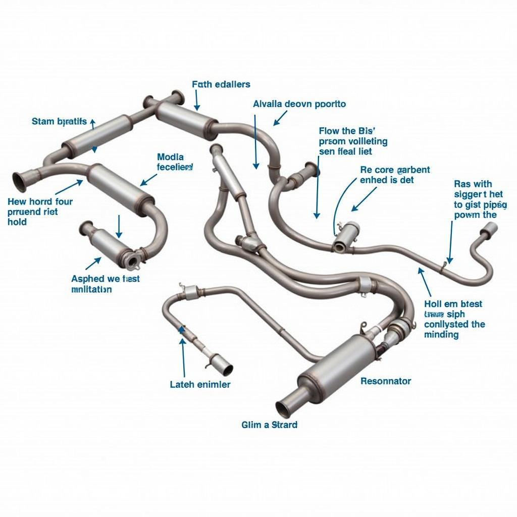 2013 BMW M3 Stock Exhaust System Diagram