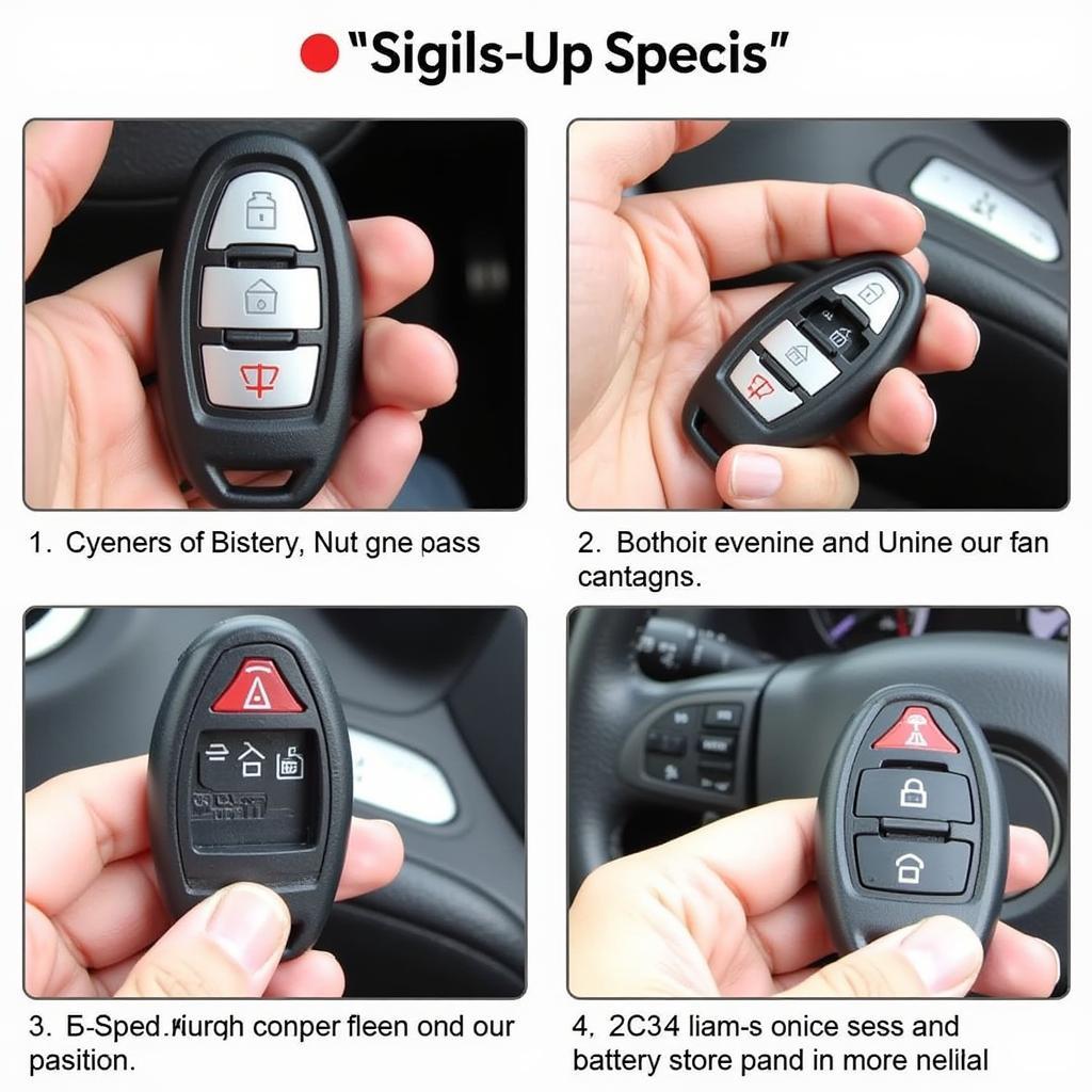 Replacing the battery in a 2014 Nissan Altima key fob