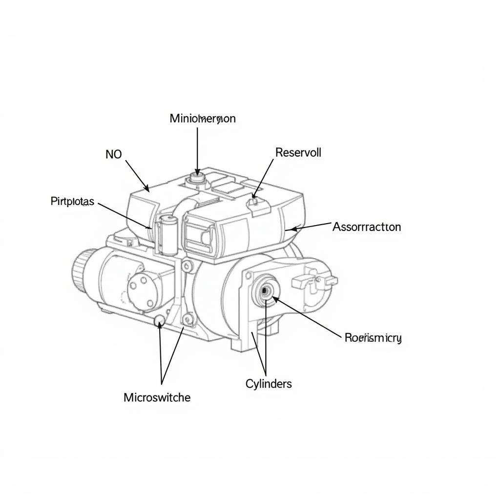 Hydraulic System Diagram for 1998 Mercedes SL500 Convertible Top