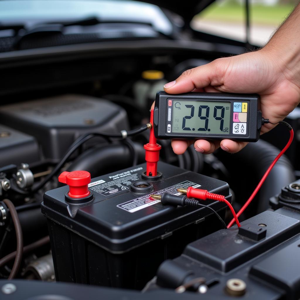 Testing alternator voltage with a multimeter