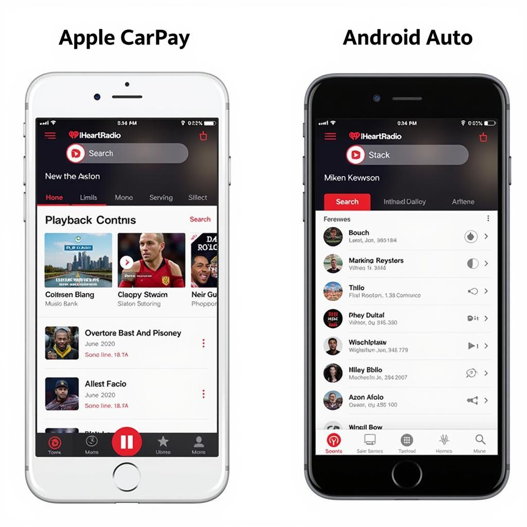 iHeartRadio on Apple CarPlay and Android Auto