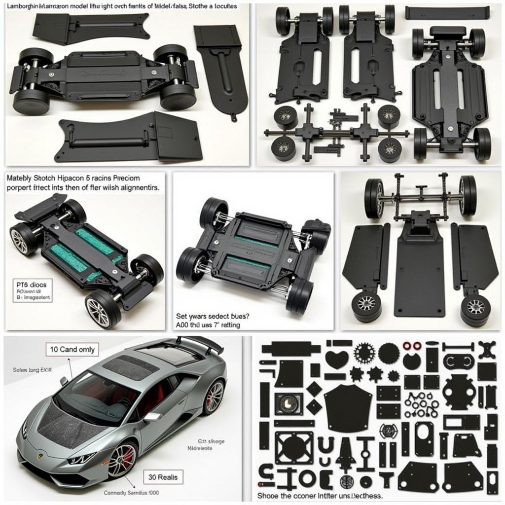 Assembling the Lamborghini Huracan Model Kit Chassis