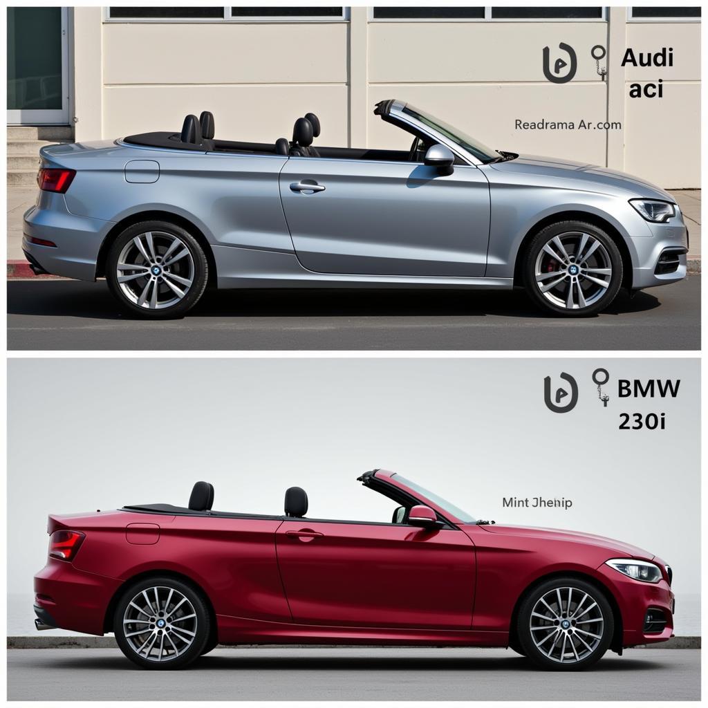 Audi A3 Convertible and BMW 230i Side by Side