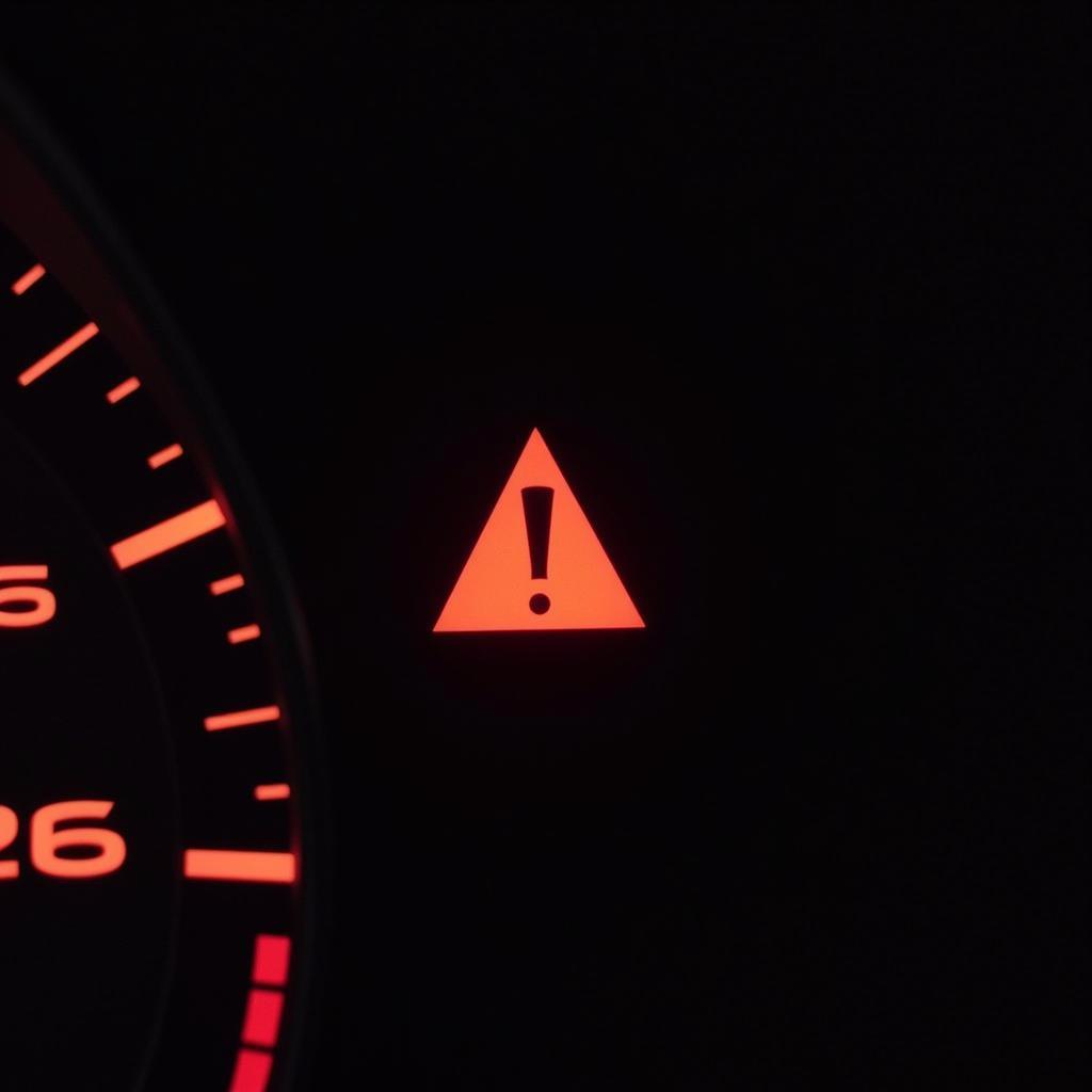 Audi A4 brake warning light on the dashboard