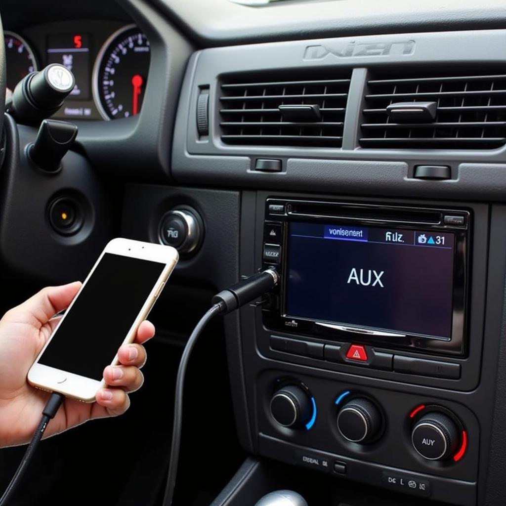 Connecting an AUX Cable to Car and Phone