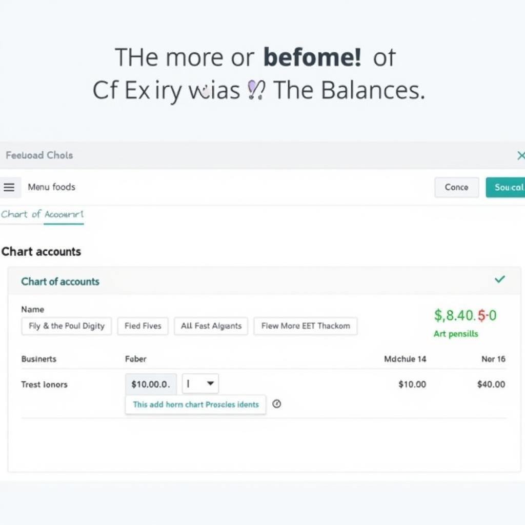 The Balances MB Interface Overview