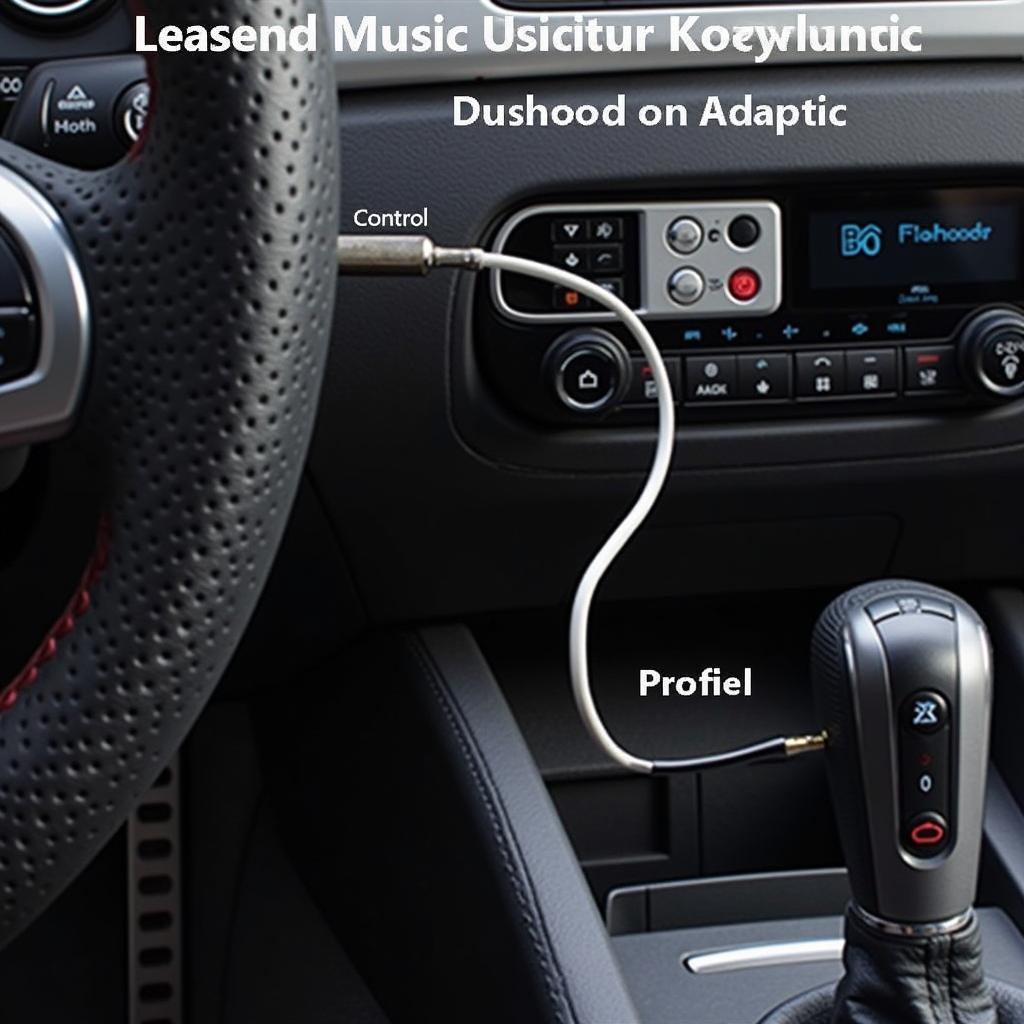 Bluetooth Adapter Connected to Car Radio