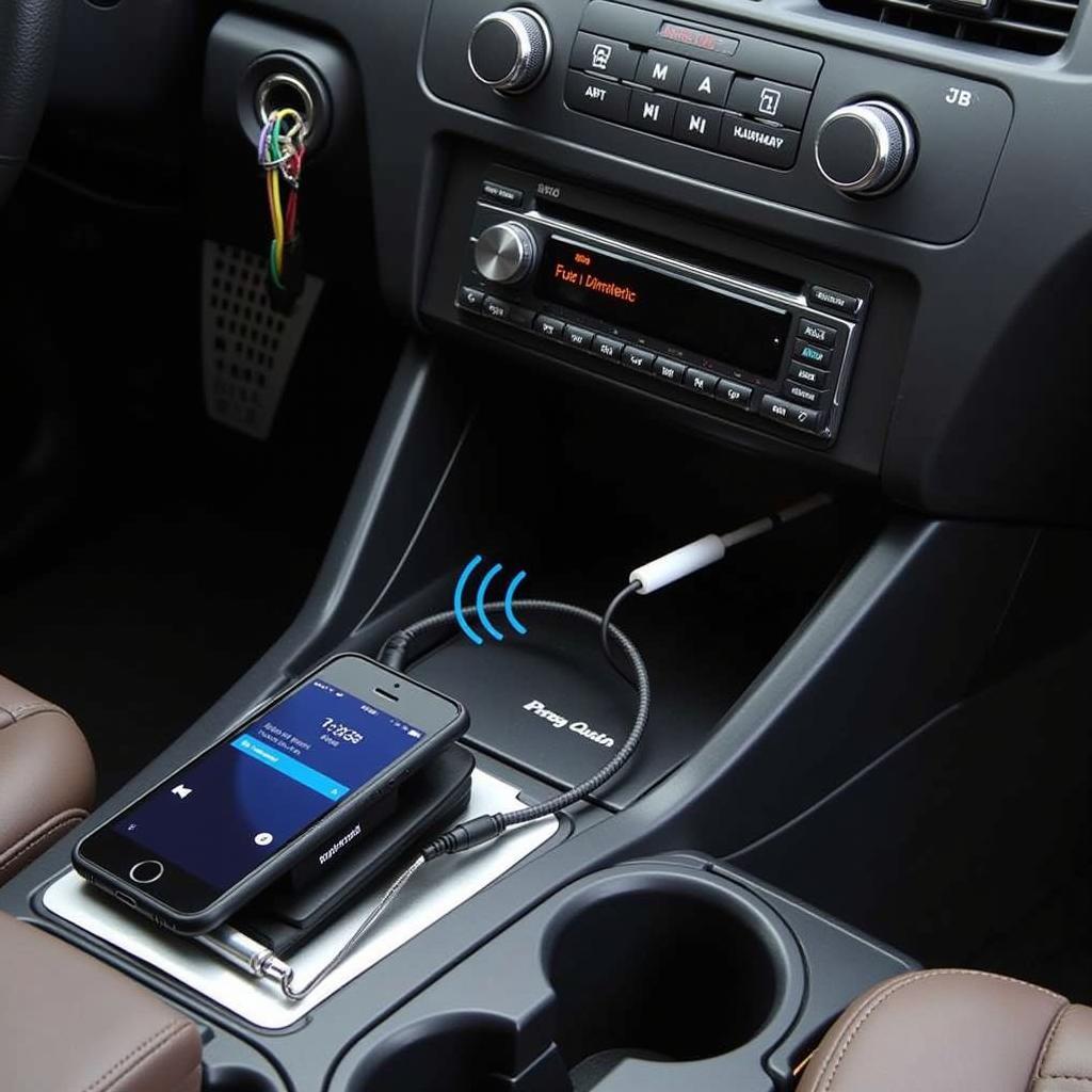 Bluetooth Car Adapter with Aux Input