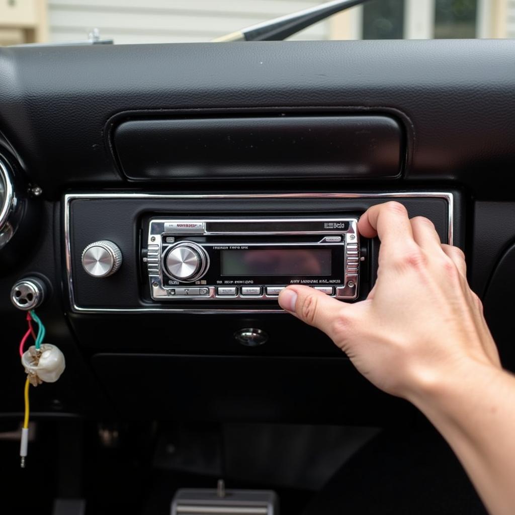 Bluetooth Car Radio Installation in a Classic Car