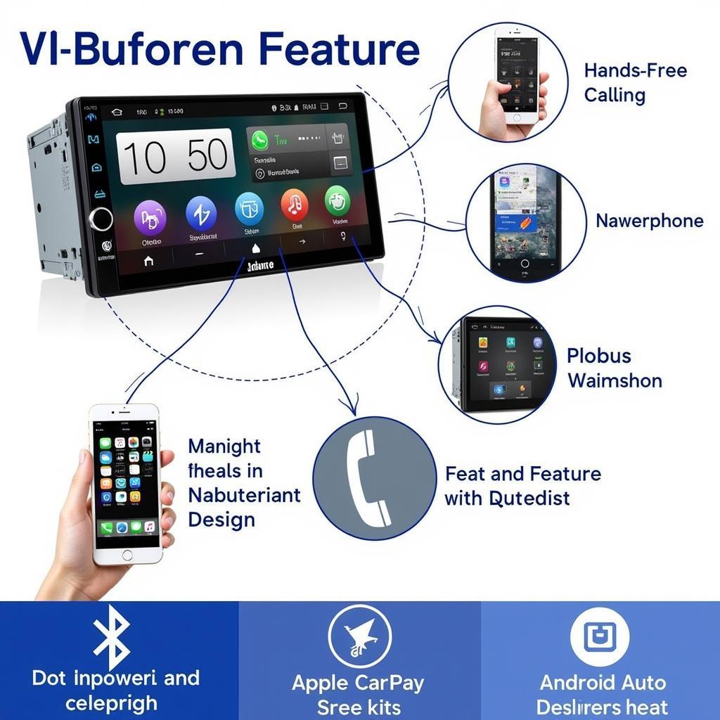 Bluetooth Car Radio Touchscreen Features