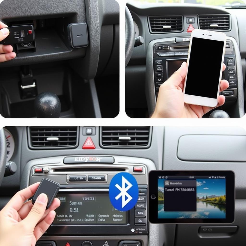 Bluetooth FM Transmitter Car Setup