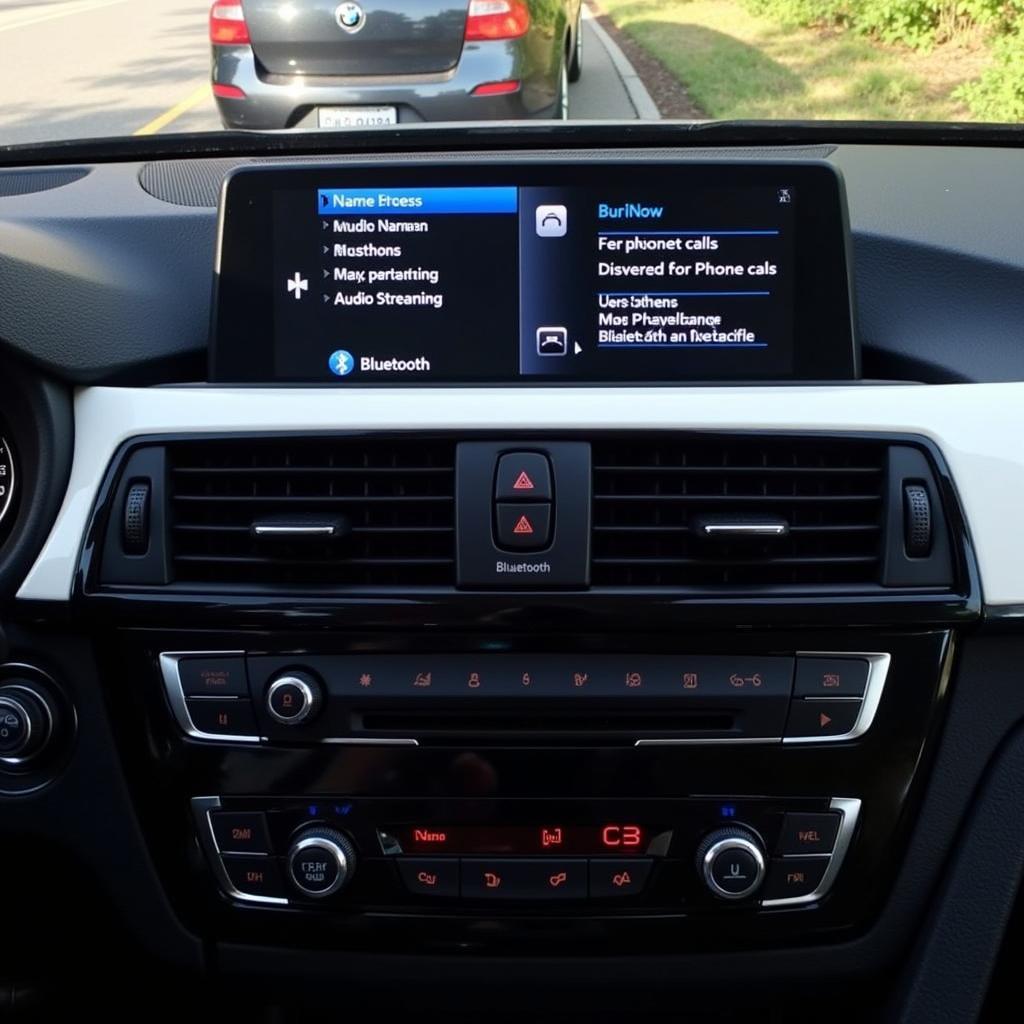 BMW 320i 2013 Bluetooth Audio Connection Screen