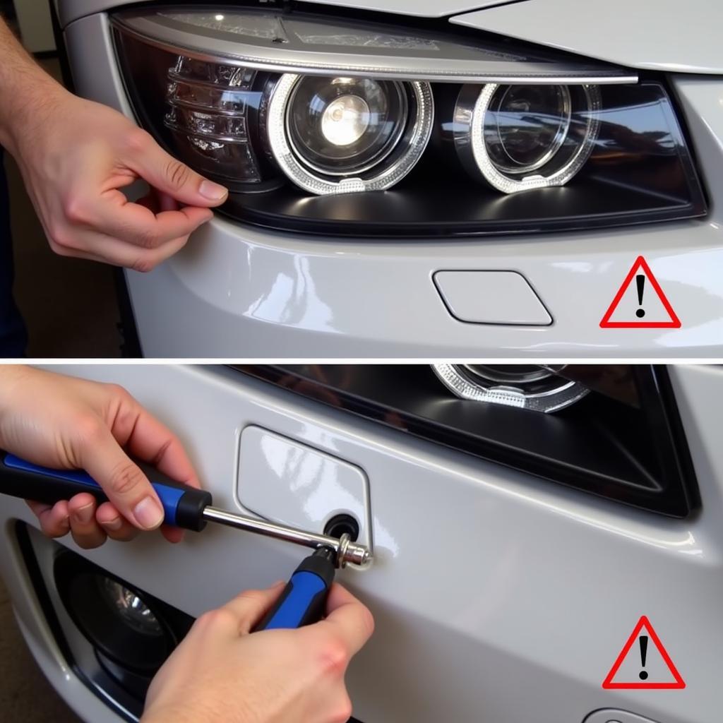 Checking the DRL Bulbs on a BMW 328xi