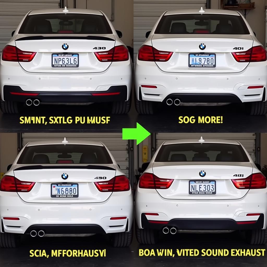 BMW 430i Exhaust Sound Comparison - Stock vs. Aftermarket