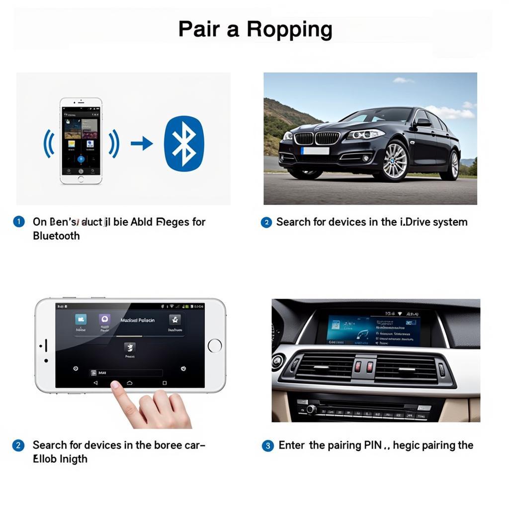 Pairing a Phone with a BMW 550i Bluetooth System