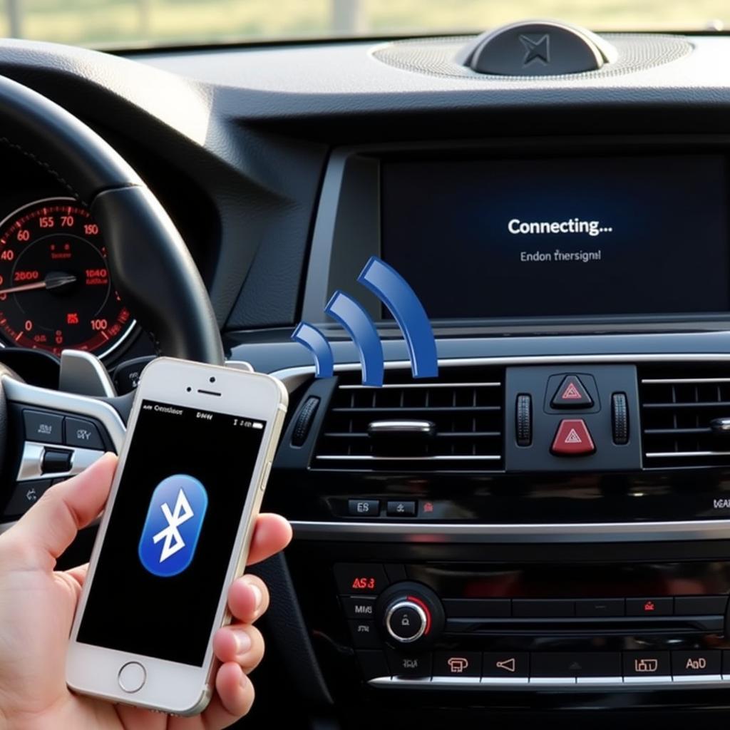 BMW Bluetooth Audio Connection in Progress