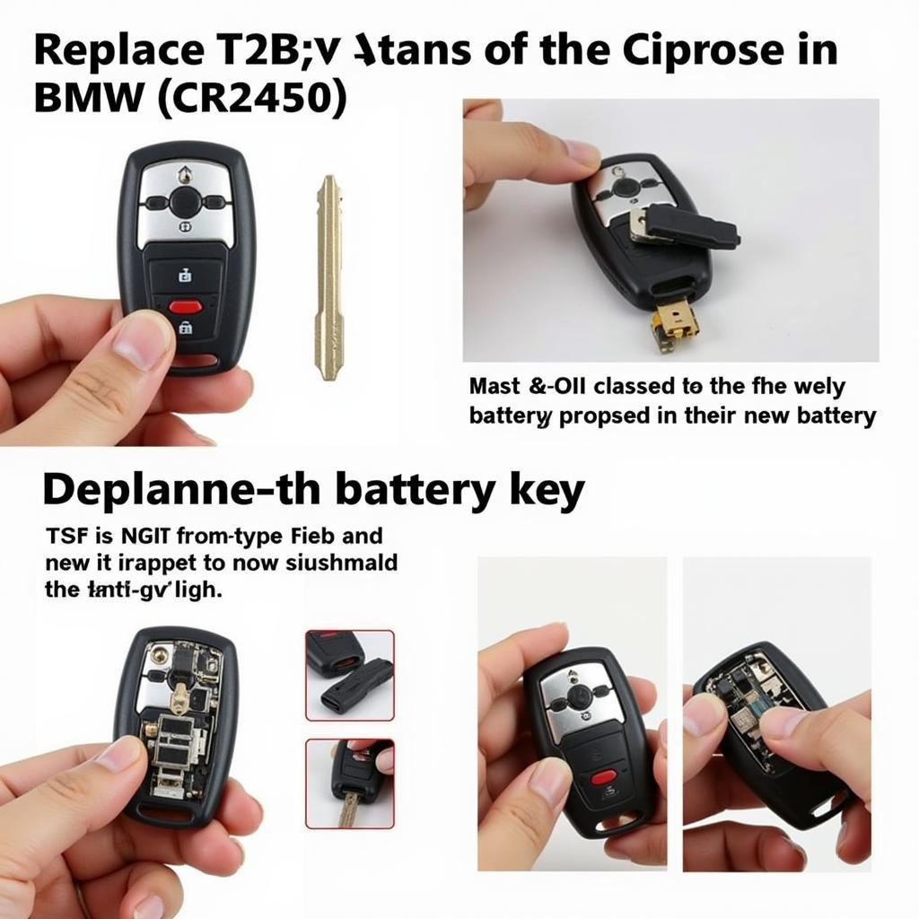 Replacing the battery in a BMW display key fob