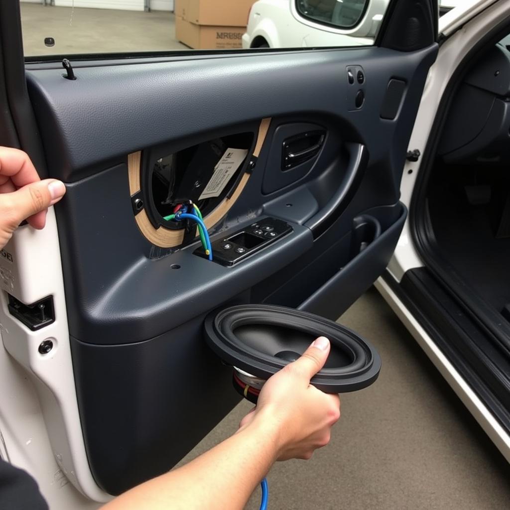 BMW E38 Speaker Upgrade Installation