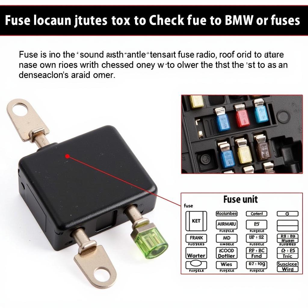 BMW E39 Radio Fuse Box Location