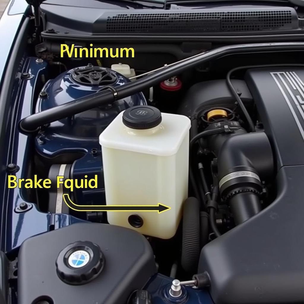 Checking BMW E46 Brake Fluid Reservoir